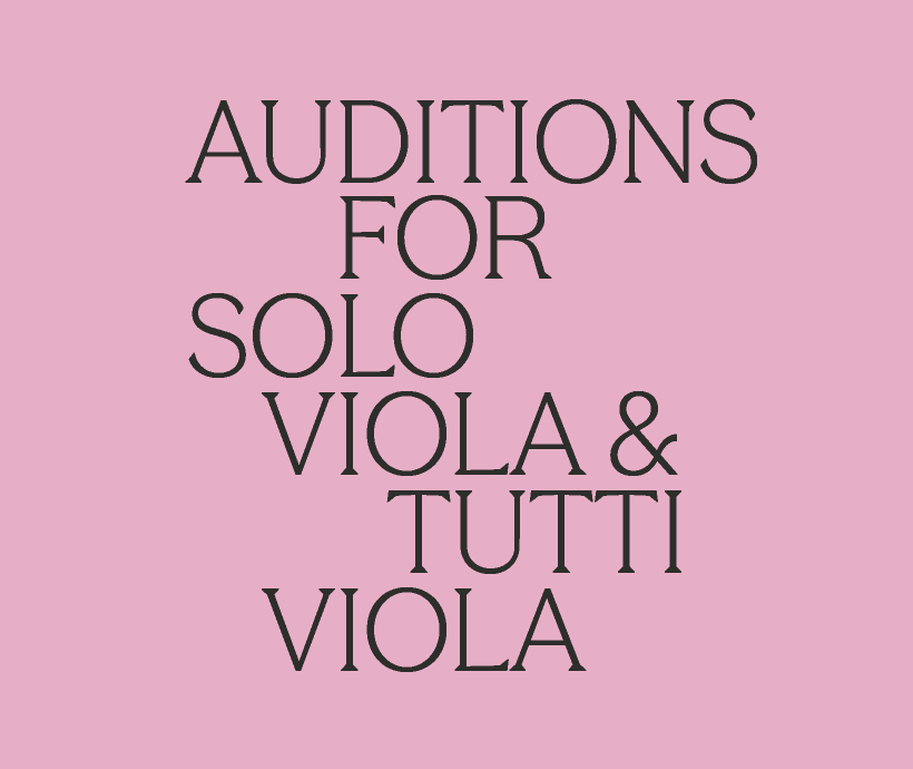audition for SOLO viola & TUTTI viola